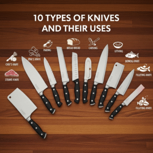 10 types of knives and their uses