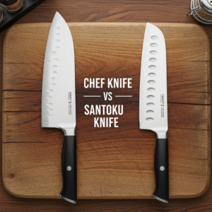 chef knife vs santoku knife