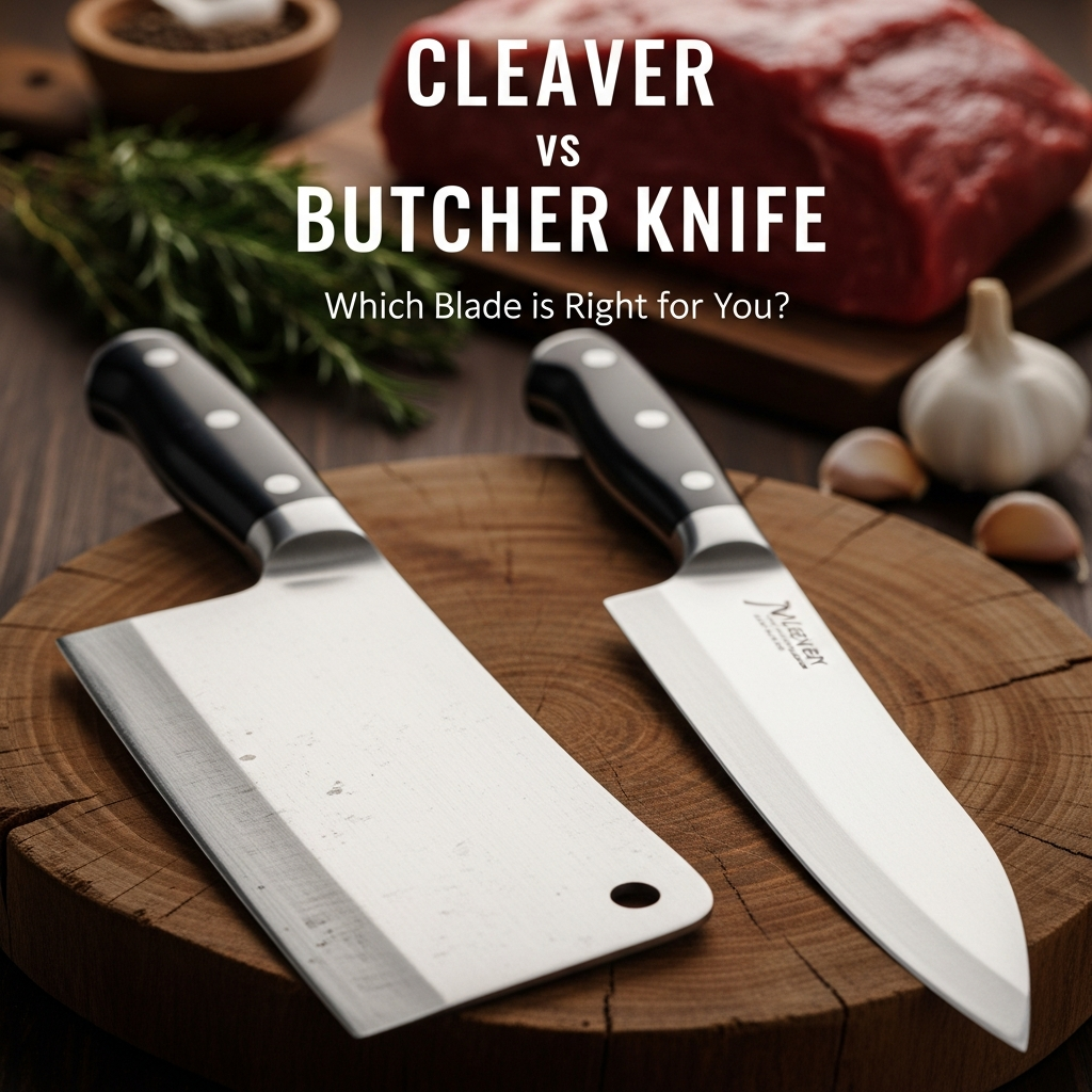 cleaver vs. butcher knife