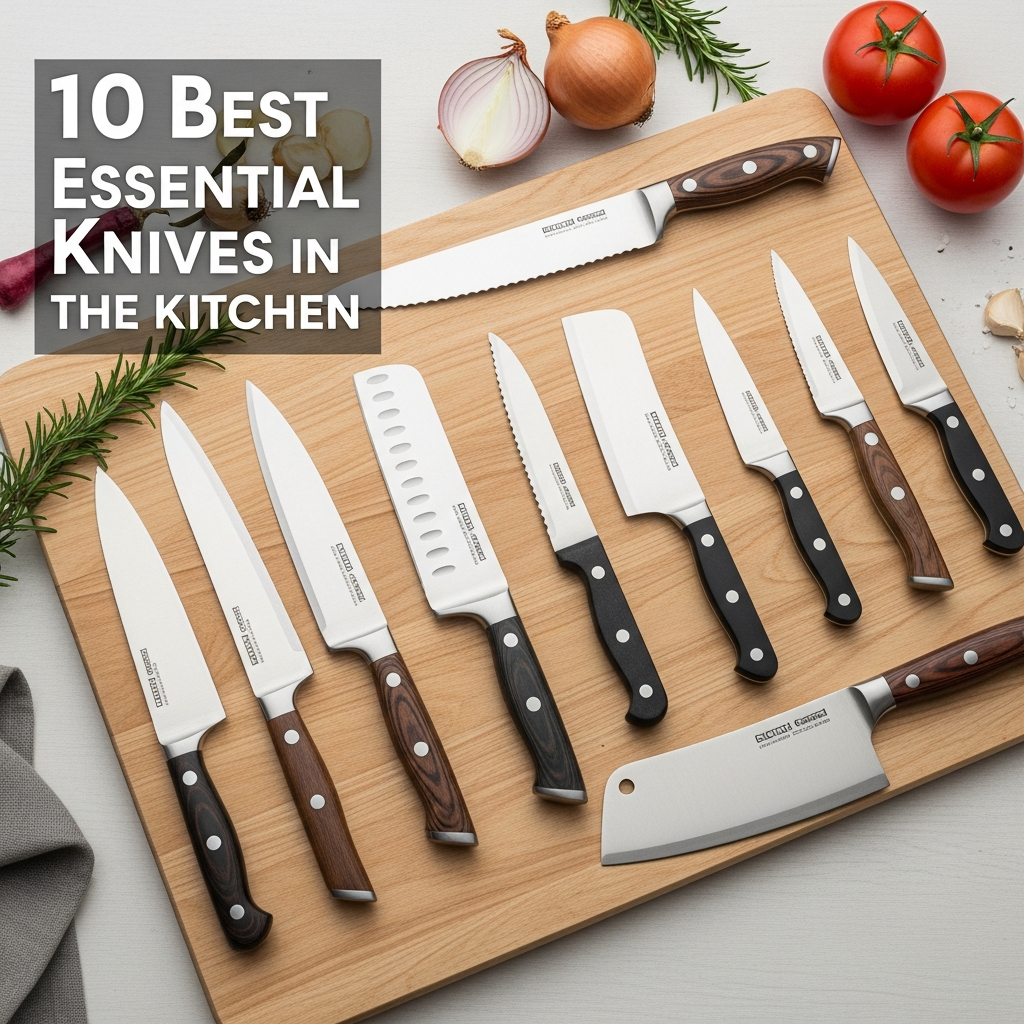 essential knives in the kitchen