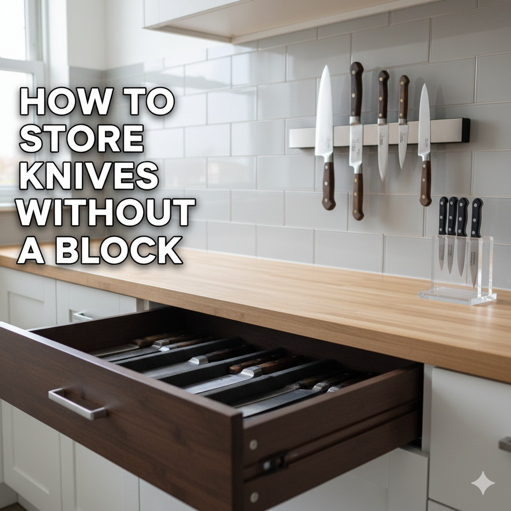 How to Store Knives Without a Block
