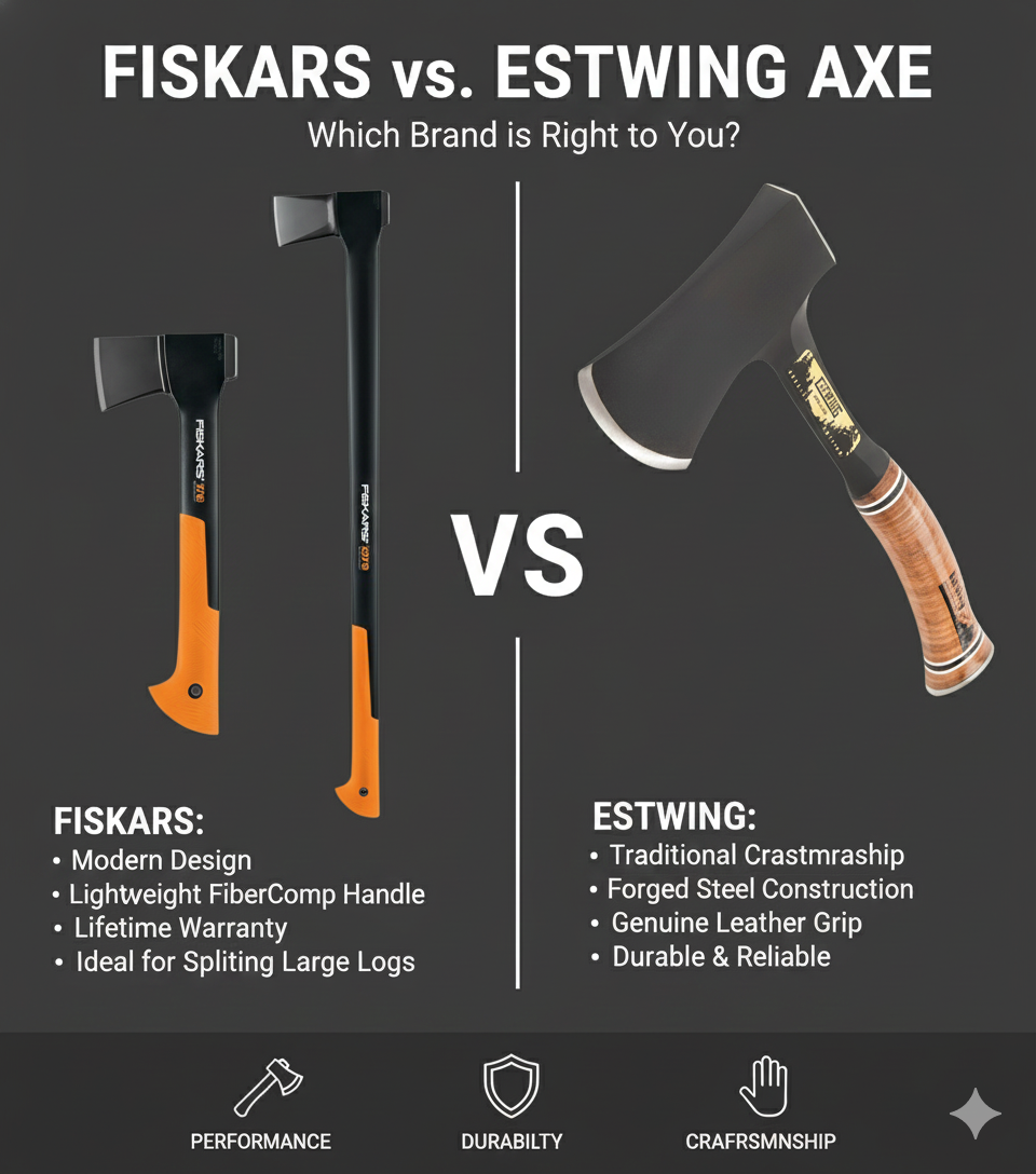Fiskars vs Estwing axe